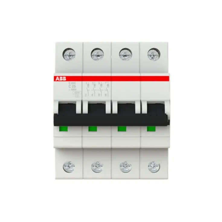Hot S204-C25 automatsikring, 4P, 25A Tavlekomponenter