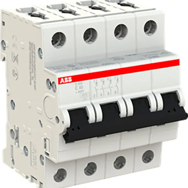 Outlet S204-C25 automatsikring, 4P, 40A Tavlekomponenter
