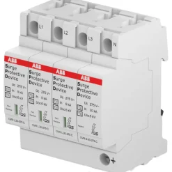 New transientbeskyttelse T2+3, 3P+N, Tavlekomponenter