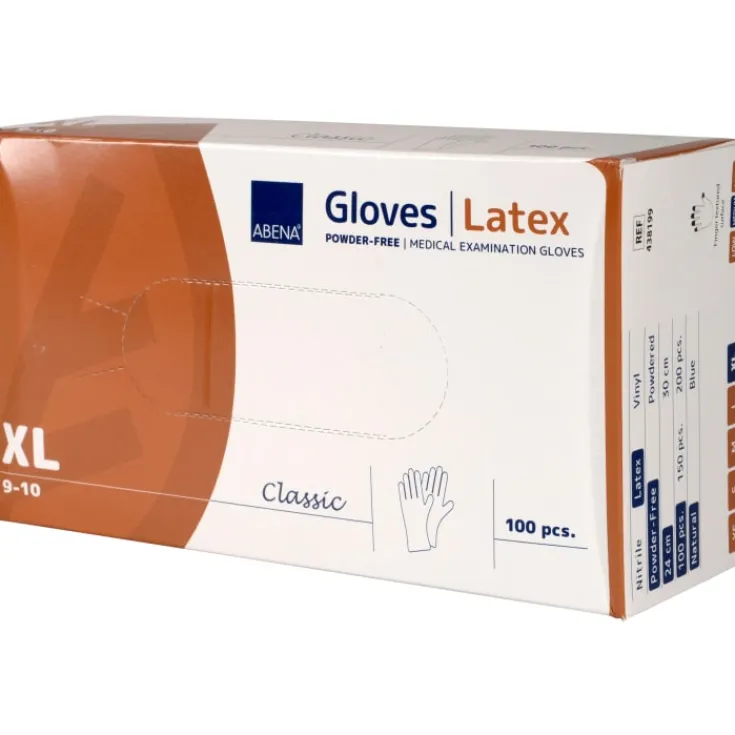 Hot Classic latexhandsker, str. , 100 stk. Handsker