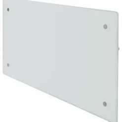 New Clea H elradiator med termostat & wifi, 230V, 1000W, hvid glas, 12-16 m² Elradiatorer|Adax