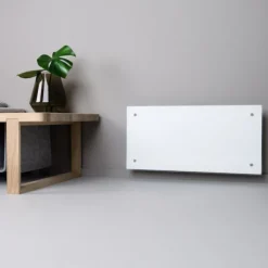 Outlet Clea H elradiator med termostat & wifi, 230V, 1200W, hvid glas, 15-19 m² Elradiatorer|Adax