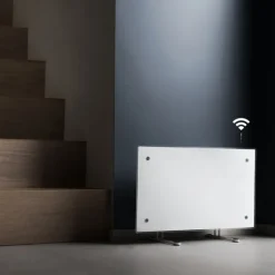 Best Clea H elradiator med termostat & wifi, 230V, 400W, hvid glas, 4-8 m² Elradiatorer|Adax