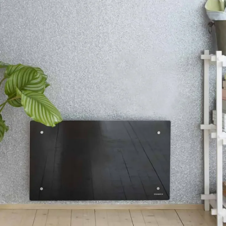 Sale Clea H elradiator med termostat & wifi, 230V, 400W, sort glas, 4-8 m² Elradiatorer|Adax