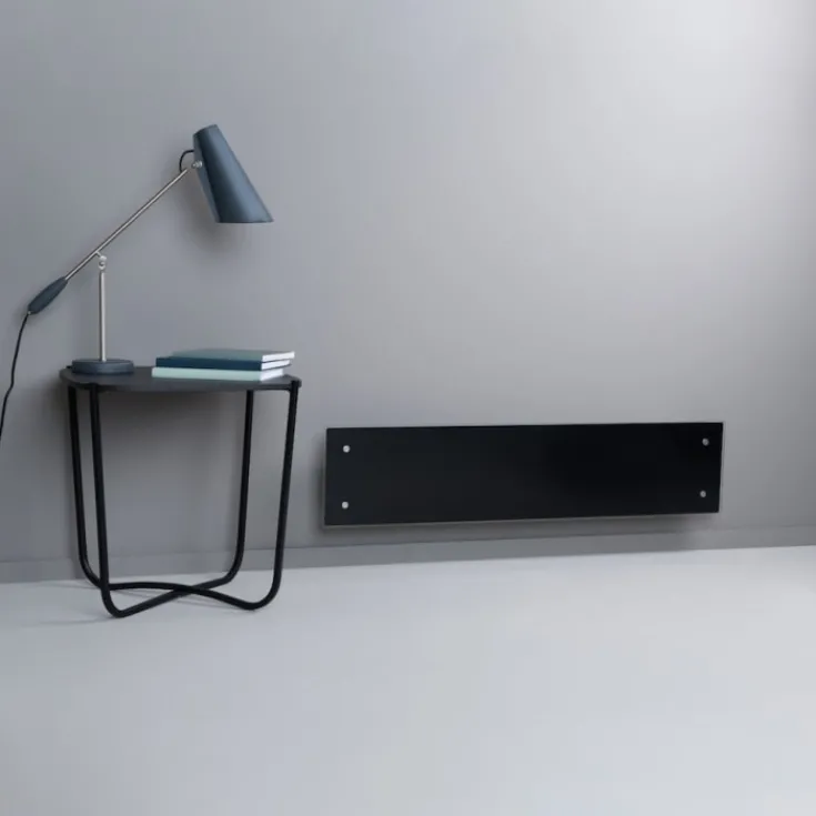 Sale Clea L elradiator med termostat & wifi, 230V, 600W, sort glas, 7-11 m² Elradiatorer|Adax