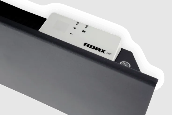 Outlet Neo H elradiator med termostat & wifi, 230V, 1000W, grå, 12-16 m² Elradiatorer|Adax