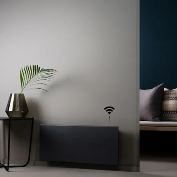 Best Neo H elradiator med termostat & wifi, 230V, 1200W, sort, 15-19 m² Elradiatorer|Adax