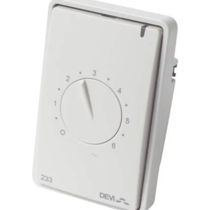Outlet Afdækning for reg 233 elgulvvarme termostat, 1½ modul, El Gulvvarme|Devi