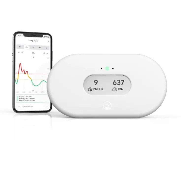 Clearance View Plus radon- og luftkvalitetsmåler, hvid Airthings|Vejrstationer & Regnmålere