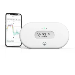 Sale View Radon radonmåler, hvid Airthings|Vejrstationer & Regnmålere