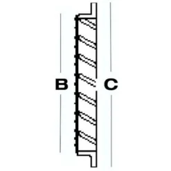 Online utluftningsrist, Ø125 mm, aluminium Ventilationsriste
