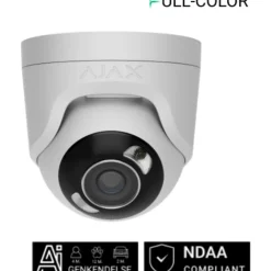 Turret overvågningskamera, 5MP, 4 mm, hvid Alarmsystemer & Tyverisikring