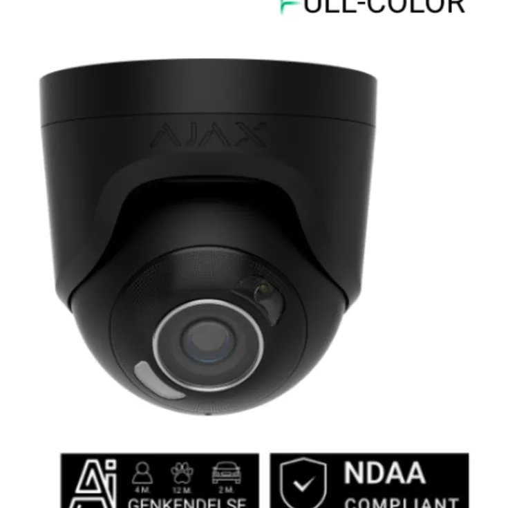 Sale Turret overvågningskamera, 5MP, 4 mm, sort Alarmsystemer & Tyverisikring