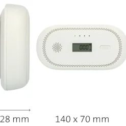 Clearance kuliltealarm med display Røgalarmer & Brandsikring