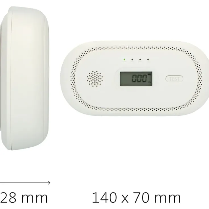 Clearance kuliltealarm med display Røgalarmer & Brandsikring