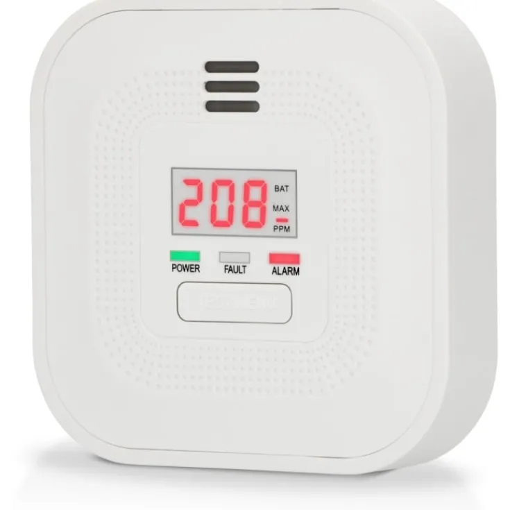 kuliltealarm med display, 10 års batteritid Røgalarmer & Brandsikring