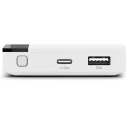 Hot powerbank, trådløs opladning, 10.000 mAh, hvid Powerbanks