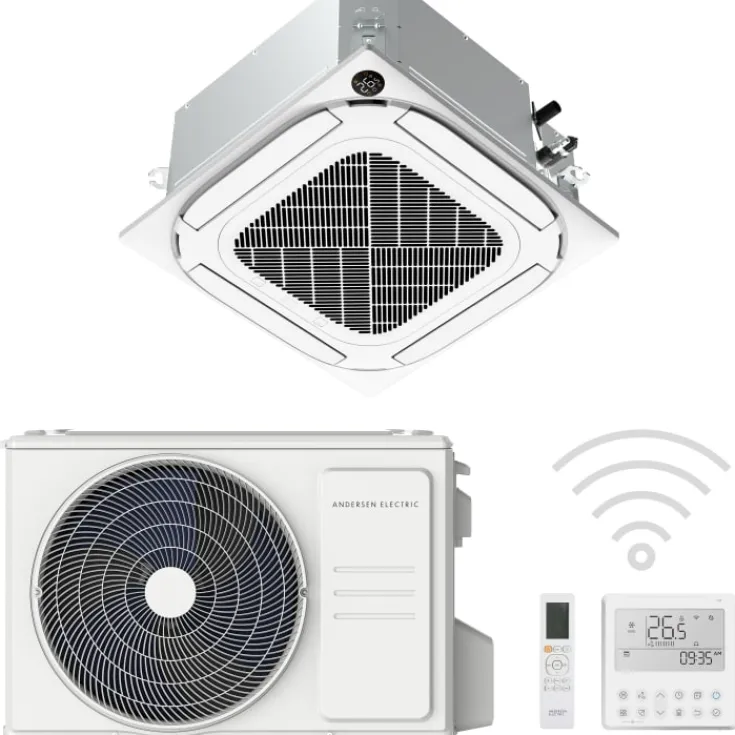 Outlet Ceiling Cassette 35 luft til luft varmepumpesæt, 4,34 kW Varmepumper