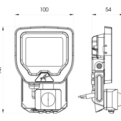 Best Calinor projektør med sensor, 10W, 3000K Projektører