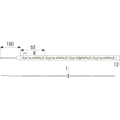 Clearance D-Cell udendørs LED strip, dim to warm, 5 meter Led Strips
