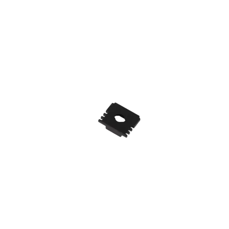 Clearance endestykke, med hul, 13x15,9 mm, sort Led Skinner