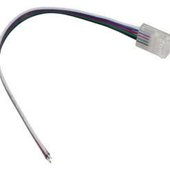 RGBW tilslutningsstykke til LED strip, med kabel, 12 mm Led Strips