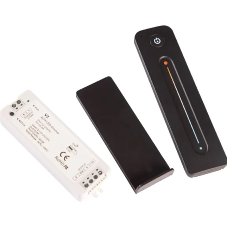 Clearance TW fjernbetjening og modtagersæt til LED strip, 1 zone Tilbud