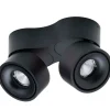 Online Easy Double spotlampe, sideudgang, sort Antidark