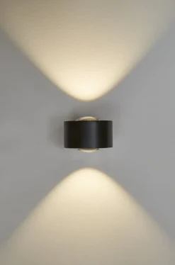 Outlet Easy Lens væglampe, justerbar lysfarve, sort Antidark|Væglamper