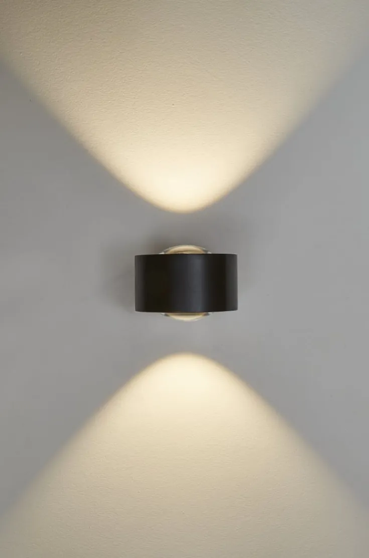 Outlet Easy Lens væglampe, justerbar lysfarve, sort Antidark|Væglamper