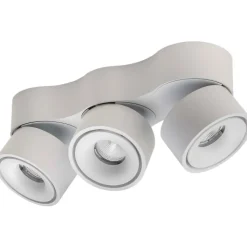 Sale Easy Triple spotlampe, sideudgang, hvid Antidark