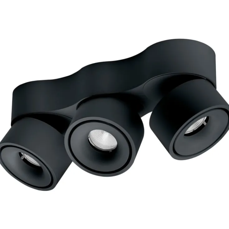 Clearance Easy Triple spotlampe, sort Antidark