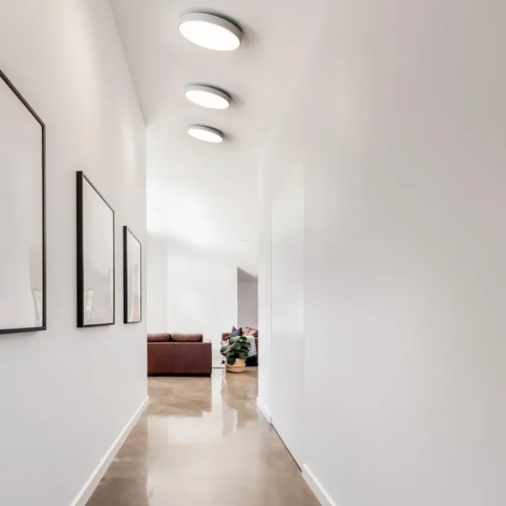 Luna C450 plafond, Ø45 cm, 2700K, hvid Antidark|Loftlamper