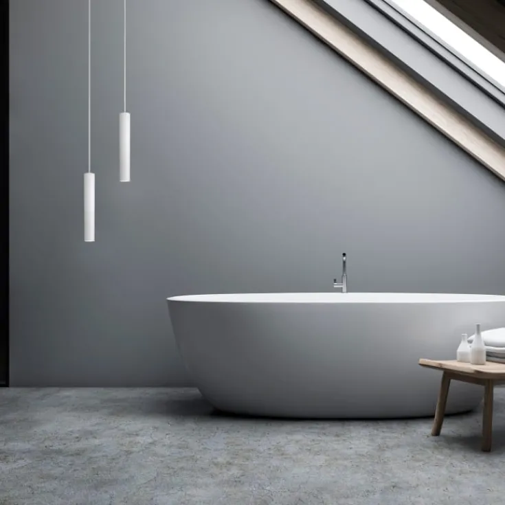 Outlet Tube Flex pendel, hvid, H25 cm Antidark|Loftlamper