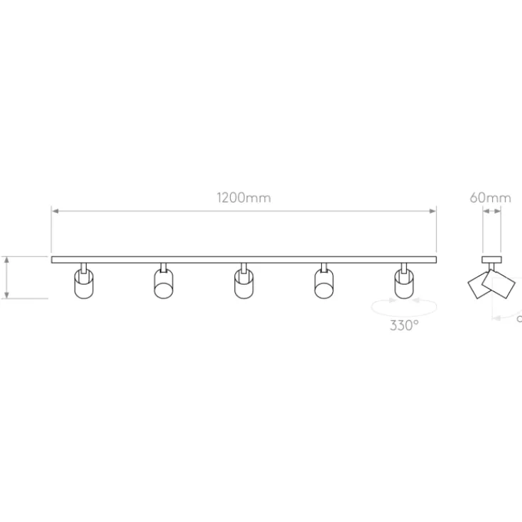 Discount Astro Ascoli Five spotlampe, 5 spots, Tilbud|Indendørs Belysning