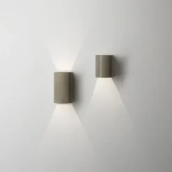 Online Astro Dunbar udendørs væglampe, beton, H12 cm Tilbud