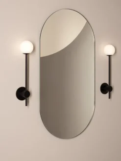 Astro Orb spejllampe, sort Spejllamper
