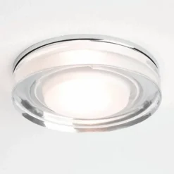 Sale Astro Vancouver Round indbygningsspot, GU10, klar/krom Indbygningsspots
