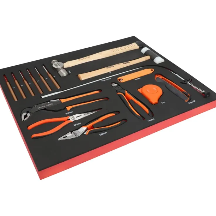 Clearance E72 26" værkstedsvogn, sort, med 7 skuffer og 216 værktøjsdele Værktøjskasser & Opbevaring