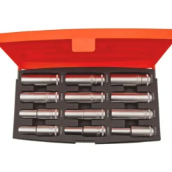 Clearance topsæt 1/2” lange 12 dele Bits, Toppe & Bor