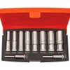 Outlet topsæt 1/4” lange 10 dele Bits, Toppe & Bor