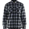 Hot 3225 foret skovmandsskjorte, grå/sort, str. 4XL Trøjer, Hoodies Og Sweatshirts