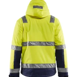 Clearance Hi-Vis vinterjakke, hi-vis gul/marine, str. 4XL Jakker & Veste