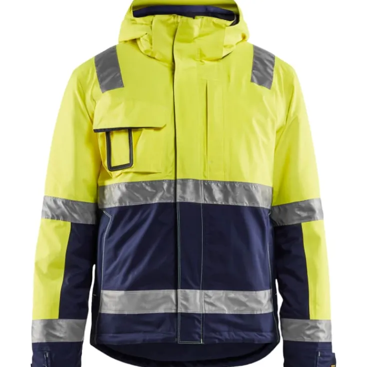 Best Hi-Vis vinterjakke, hi-vis gul/marine, str. S Jakker & Veste
