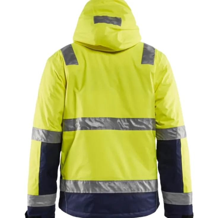 Best Hi-Vis vinterjakke, hi-vis gul/marine, str. S Jakker & Veste