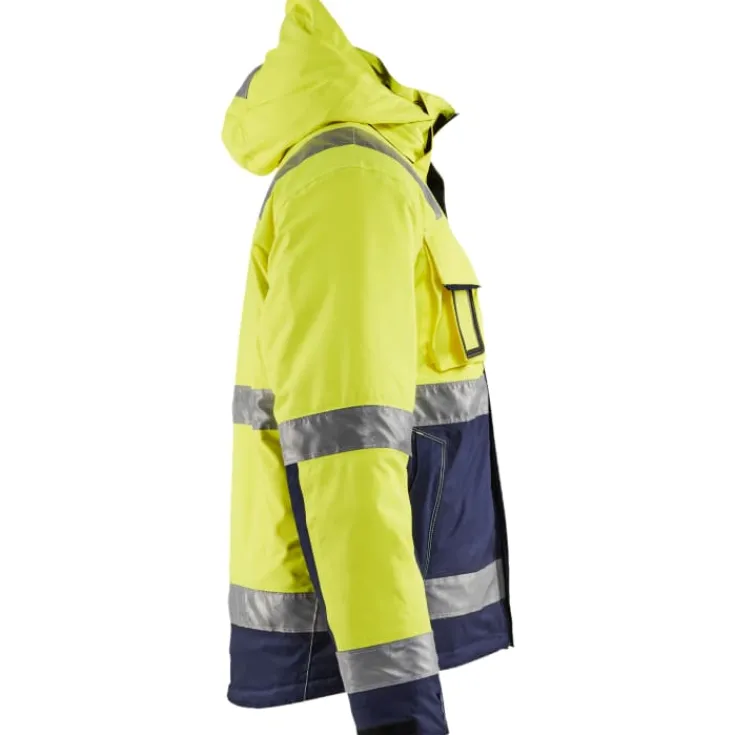 Best Hi-Vis vinterjakke, hi-vis gul/marine, str. S Jakker & Veste