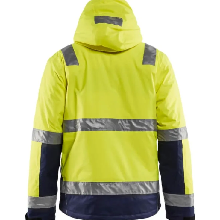 Best Hi-Vis vinterjakke, hi-vis gul/marine, str. S Jakker & Veste