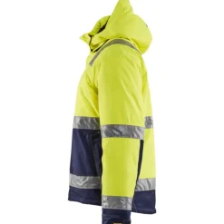 Hi-Vis vinterjakke, hi-vis gul/marine, str. XS Jakker & Veste