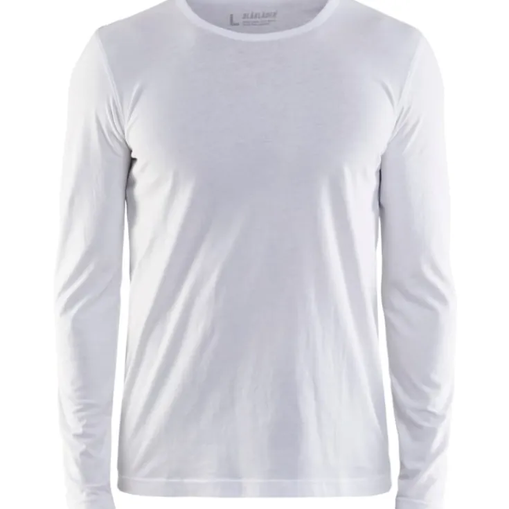 Best 35001 langærmet t-shirt, hvid, str. 2XL T-Shirts & Poloshirts