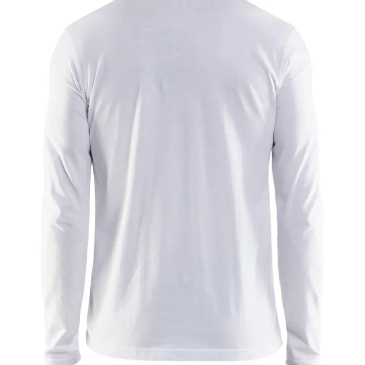 Best 35001 langærmet t-shirt, hvid, str. 2XL T-Shirts & Poloshirts